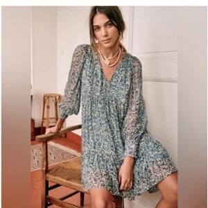 Size 40 Sézane Aurena Floral Print Dress